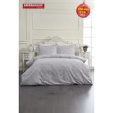 Bahar %100 Pamuk Çift Kişilik Nevresim Takımı Gri - 220 x 200 cm