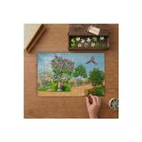 Bahar - Çiçekler - Kuşlar - Bahçe Tasarımı 240 Parça Ahşap Puzzle Ahşap Kutuda MPY20320