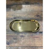 Bahar Home Oval Kayık Tepsi Büyük Gold - 9 x 23 cm