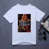 Bahar Nirvana Tişört Erkek Kurt Cobain Kısa Kollu - Siyah - XL