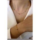 Bahar Takı ve aksesuar Kadın Çelik Nazar Boncuklu Kolye Ve Bileklik
