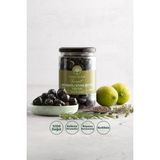 Baharatlı Doğal Siyah Zeytin, Yağlı Sele Gemlik Çeşidi, Net: 450 Gr