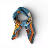 Baharın Uyanışı Saten Fular 70x70 cm