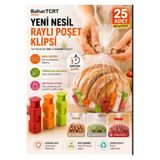 BaharTCRT 25 Adet Poşet Klipsi, Kaliteli Poşet Mandalı, Poşet Düzenleyici, Poşet Kapatma Aparatı
