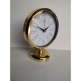 Bahat Altın Gold Renkli Metal Ofis Salon 25x20 cm B1 Masa Saati