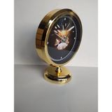 Bahat Altın Gold Renkli Metal Ofis Salon 25x20 cm B2 Masa Saati
