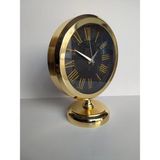Bahat Altın Gold Renkli Metal Ofis Salon 25x20 cm Masa Saati