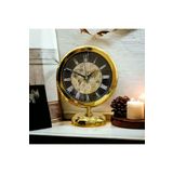 Bahat Gold Parlak Metal Ofis Salon Otel Ofis Masa Saati B10