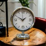 Bahat Krom Parlak Metal Ofis Salon Otel Ofis Masa Saati B15