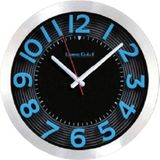 Bahat Metal Çerçeveli Salon Ofis Otel Duvar Saati 30 cm D7