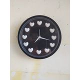 Bahat Siyah Beyaz Taraftar Kalpli 3D Salon Ofis 22 cm Duvar Saati