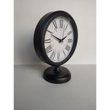 Bahat Siyah Renkli Metal Ofis Salon Masa Saati 25*20 cm R1