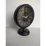 Bahat Siyah Renkli Metal Ofis Salon Masa Saati 25*20 cm