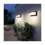 Bahçe Aydınlatması LED Işık 12W LED Aydınlatma Zita Ultra Şapkalı Bahçe Duvar Aplik Su Geçirmez (Beyaz Işık - 6500K) - Çok Renkli - Standart