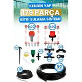 Bahçe Balkon Veranda Sera Bitki Çiçek Damlama Nemlendirme Sisleme Püskürtme Hortum Sulama Sistemi, 3547567567