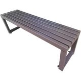 Bahçe bankı, balkon için oturma bankı, hava koşullarına dayanıklı metal bank, ferforje bahçe mobilyası – sırtsız oturma bankı, 2 – 3 kişilik, sabitleme delikli sağlam metal tasarım,