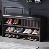 Bahçe bankı dış mekan dinlenme alanı daire balkonlar Benchoutdoor banklar hava koşullarına dayanıklı metal saksı dış koltuk, deri yastıklı modern ahşap ayakkabı saklama bankı döşemeli ayakkabı dolabı
