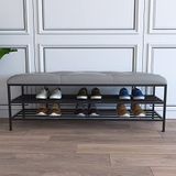 Bahçe bankı dış mekan dinlenme alanı daire balkonlar Benchoutdoor banklar hava koşullarına dayanıklı metal saksı dış koltuk, suni deri koltuk ve altın ayakkabı rafı giriş yolu ayakkabısı O