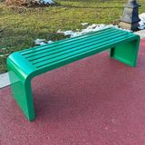 Bahçe bankı, hava koşullarına dayanıklı metal bank, teras, balkon, bahçe, teras, bahçe mobilyası, sağlam metal bank, hava şartlarına dayanıklı yeşil bahçe koltuğu, sırtsız park bankı, lata ızgarası