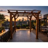 Bahçe Gölgelik Ahşap Pergola Tente G6