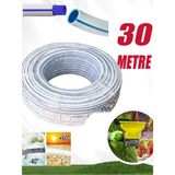 Bahçe Hortumu 3 Katlı Sağlam 30 Metre Çeşme Su Sulama Hortum Araç Araba Yıkama 12.5 Mm 1/2"