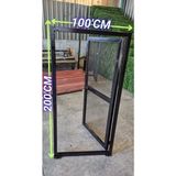 Bahçe Kapısı (-Sık Delikli Genişletilmiş Saç Kapı - Siyah )-200CM Yüksekliği x 100 cm Eni