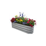Bahçe kulesi Modüler Yükseltilmiş Bahçe Sebze Yatağı ve Çiçeklik NO:2V2 (110X34) Gri