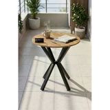 Bahçe Masası Ahşap Balkon Teras Cafe 70 çap Yuvarlak Mutfak Yemek Masası 9820 Atlantik Çam (Sadece Masa)