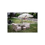 Bahçe Mobilyası Rattan Balkon Bahçe Teras Oturma Grupları,masa Sandalye Takımları Rattan Takım kahverengi