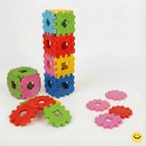 Bahçe Oyuncak Dev Parçalı Eğitici Puzzle 24 Parça Geçmeli Inşa Blokları 3+ Yaş Kreş Anaokulu Oyun Seti - Çok Renkli
