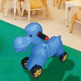 Bahçe Oyuncak Tekerlekli Sürülebilir Köpek - Anaokulu & Kreş Için Dayanıklı ve Eğlenceli Oyuncak - Mavi