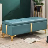 Bahçe Tezgahı Açık Dinlenme Alanı Daire Balkonlar Benchoutdoor Banklar Hava Koşullarına Dayanıklı Metal Saksı Dış Koltuk,(en:Mavi PU Deri Depolama Tezgahı Metal Ayaklı, Döşemeli Osmanlı Ayağı