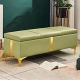 Bahçe Tezgahı Açık Dinlenme Alanı Daire Balkonlar Benchoutdoor Banklar Hava Koşullarına Dayanıklı Metal Saksı Dış Koltuk,(en:Metal Ayaklı Yeşil PU Deri Saklama Tezgahı - Şık Giriş Ayağı