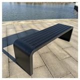 Bahçe Tezgahı Açık Dinlenme Alanı Daire Balkonlar Tezgahlar Dış Mekan Metal Saksı Dış Koltuk Park Veranda Mobilya, Hava Koşullarına Dayanıklı Açık Bahçe Tezgahı, Arkalıksız İki Kişilik Se
