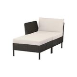 Bahçe Uzanma Koltuğu, Koyu Gri, 89 cm, Frösön-Duvholmen Bej, 1+1 Kişilik