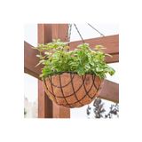 Bahçem Coco Askılı Çiçeklik Doğal Hindistan Cevizi Lifi 1 Adet Balkon Bahçe Saksısı 42x42x60cm Büyük Boy