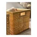 Bahçem Dekoratif Bambu Çok Amaçlı Sepet Kare 30x30x32cm