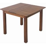 Bahçeme Ahşap Bahçe Balkon Mutfak Masası -Kaş 4 Ayak 70X70 - 70 x 70 cm - Kahverengi