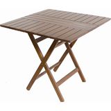 Bahçeme Ahşap Bahçe Balkon Mutfak Masası -Kaş Katlanabilir 60x60