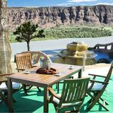 Bahçeme Muğla Lx Ahşap Bahçe Balkon Seti: 80X120 Sabit Masa + 4 Katlanır Sandalye