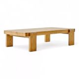Bahçeme Tokyo Ahşap Orta Sehpa 75X140x36 Cm - Kestane Grubu Bahçe Balkon Sehpası
