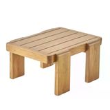 Bahçeme Tokyo Ahşap Yan Sehpa 75X70x36 Cm - Kestane Grubu Bahçe Balkon Sehpası