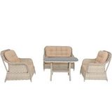 Bahçemo Force Rattan Bahçe Oturma Grubu 861 | Rehome Krem