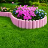 Bahçeshop Star Garden Pembe Çim Bordürü 2.3 Metre Çim Ayırıcıpembe