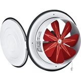 Bahçıvan 25 cm BK 250 1450 D/D 220 230 Volt Monofaze Aksiyel Kapaklı Baca Pencere Aspiratörü Fanı