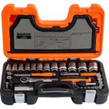 Bahco S560 1/4 inç - 1/2 inç 56 Parça Lokma Takımı