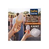 bahe home Ayakkabı Kaydırmaz Ped 4 Adet Şeffaf Yapışkanlı Taban Ped Topuklu Ayakkabı Kayma Önleyici
