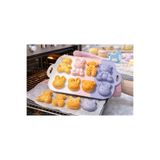bahe home Silikon Figürlü Kek Kalıbı Çikolata Kalıbı Yapışmaz Fırın Kalıbı Cupcake Kurabiye Tatlı Kalıbı