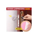 bahe home Yapışkanlı Kapı Kolu Stoperi Duvar Koruyucu Silikon Tampon Sessiz Çarpma Önleyici 1 Adet