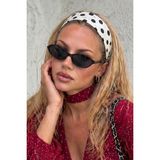 Bahels Kadın Beyaz Renk Puantiyeli Saç Bandı, Bandana - Standart - Çok Renkli